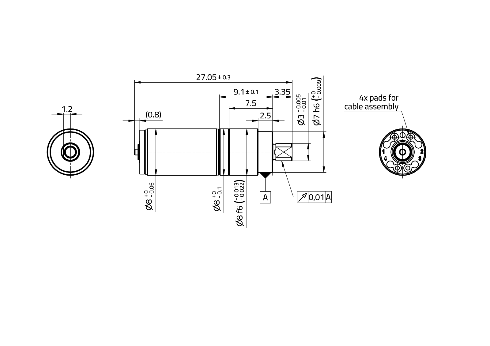 MaalonDrive® SpecialShaft 8mm - Type 1