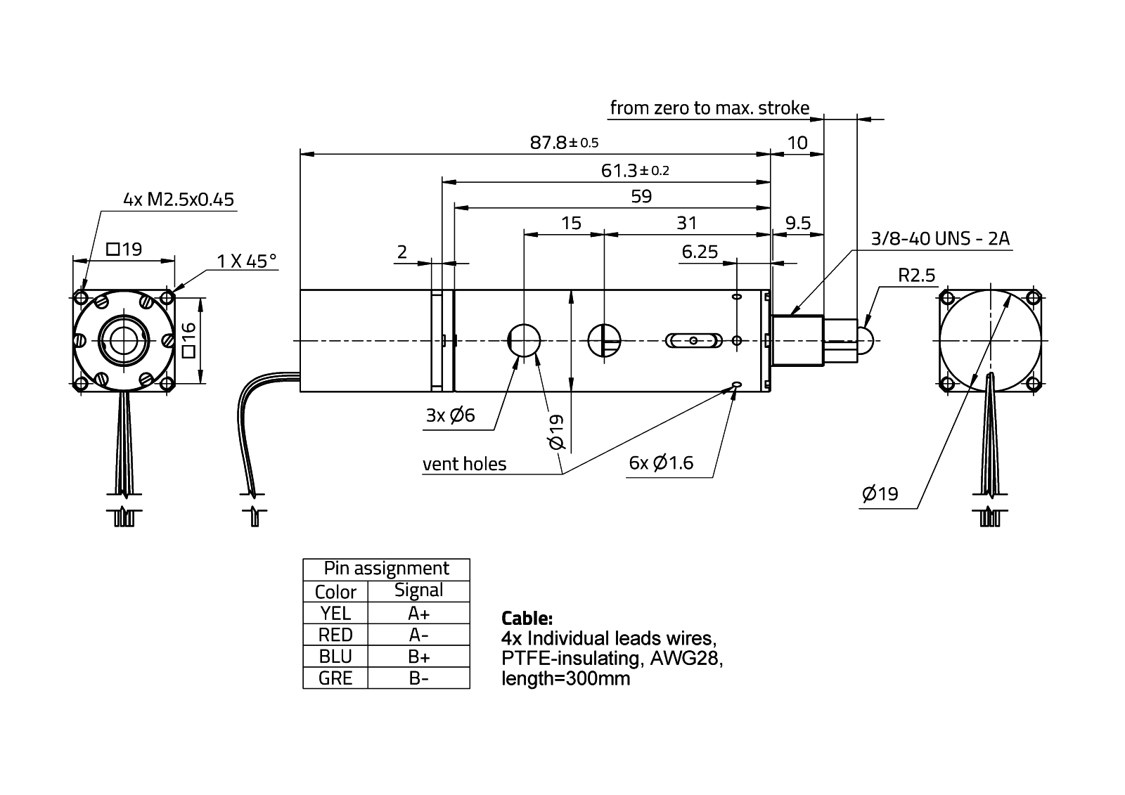 RasuunDrive® UHV 19mm - Type 6