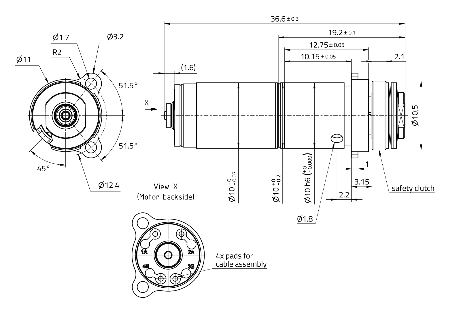 CoograDrive® OverloadClutch 10mm - Type 1